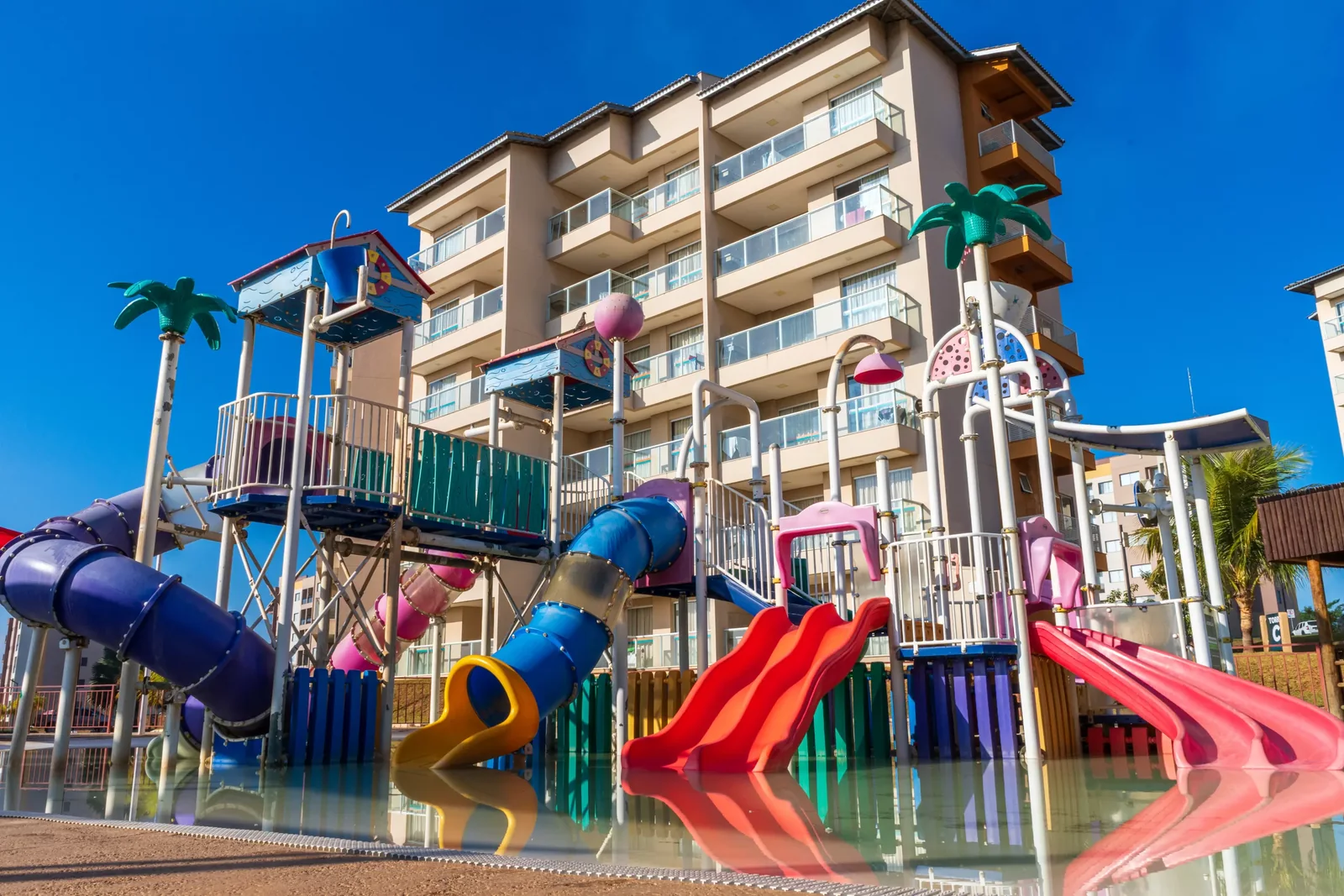 Área aquática infantil do Ilhas do Lago
