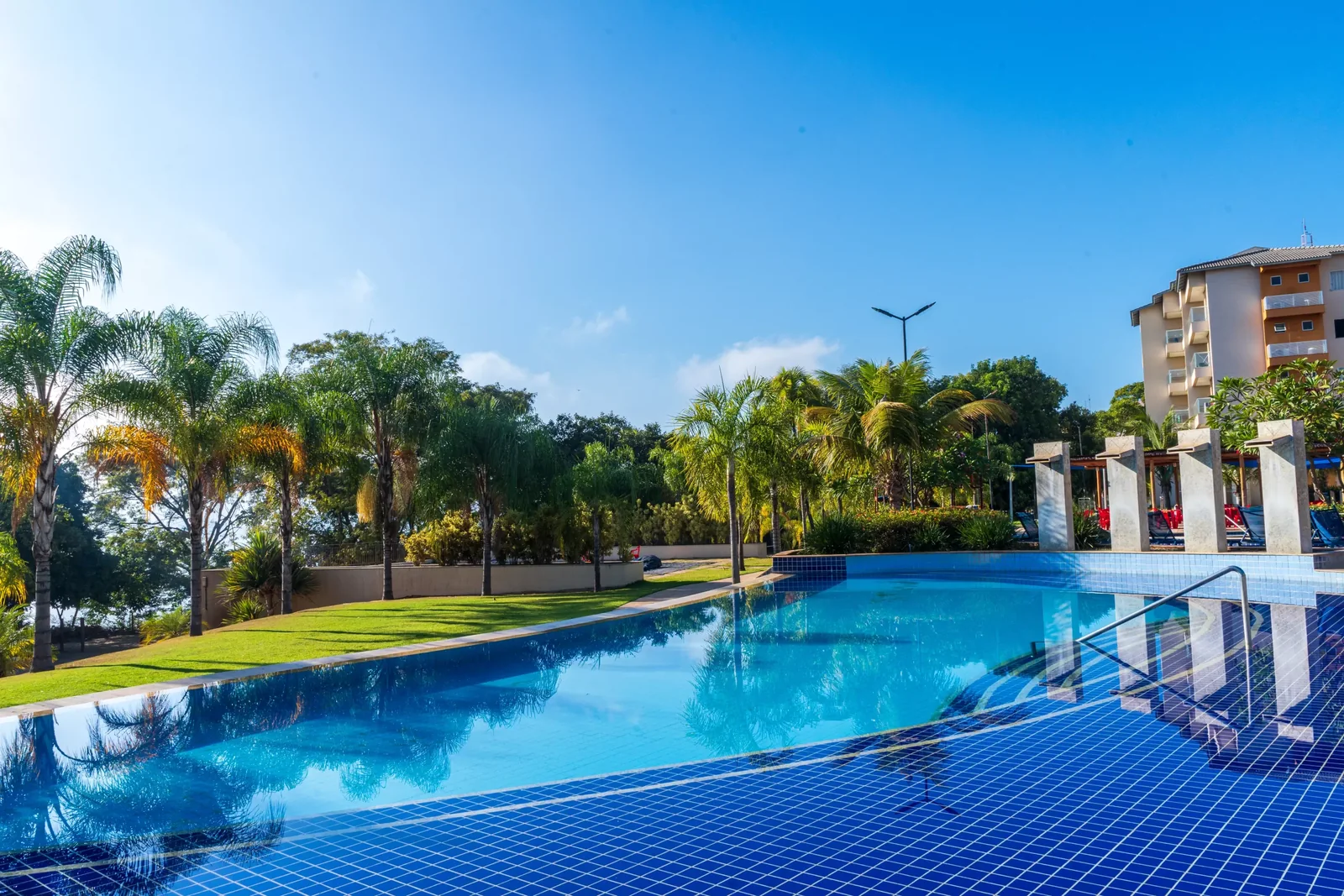Piscina externa do Ilhas do Lago