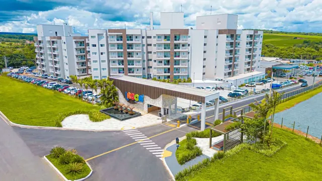 Fachada e entrada do Lagoa EcoTowers